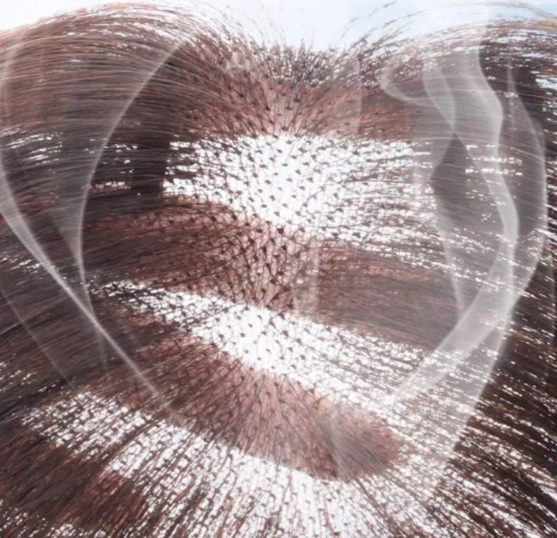 Ultra-thin Swiss lace base showing breathable construction