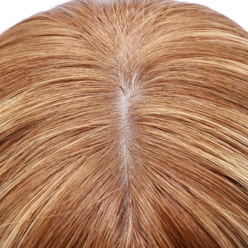 Silk top scalp showing natural part