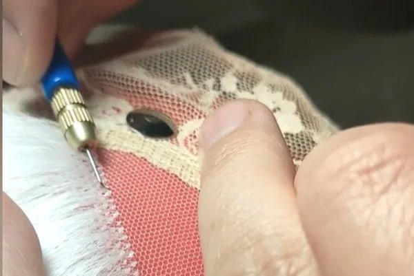 A comparison of a natural-looking topper and a poor-quality one