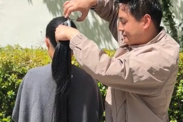 Virgin human hair sorting process