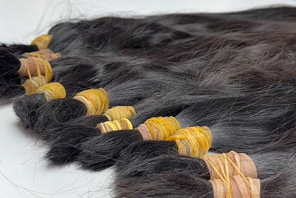 Virgin human hair selection process